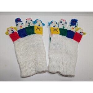 Amico Pair Of Finger Puppet Gloves Made In Korea